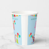 可愛いリールモンスターカートゥーンおもしろい誕生日パーティー 紙コップ (右)