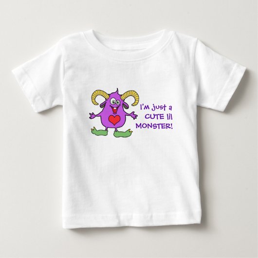 可愛いリールモンスター! ベビーTシャツ (正面)