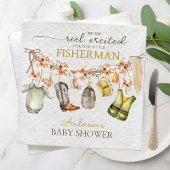 可愛いリ素朴ール魚釣りベビーシャワー