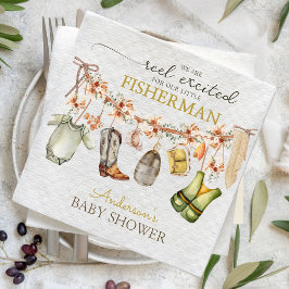 可愛いリ素朴ール魚釣りベビーシャワー
