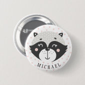 可愛いルーン子供の誕生日お気に入りの名前ボタン 缶バッジ (正面&裏面)