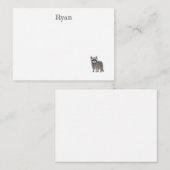 可愛いルーン札 ノートカード (正面/裏面)