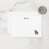 可愛いルーン札 ノートカード (正面/裏面インサイチュ)