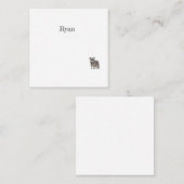 可愛いルーン札 ノートカード (正面/裏面)