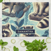 可愛いルーン柄 キッチンタオル (折り畳み)