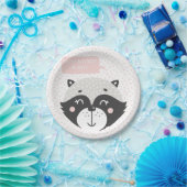 可愛いルーン |パーソナライズされた誕生日紙プレート ペーパープレート (パーティー)