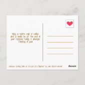 可愛いレインボーとコ考えーヒースマイル ポストカード (裏面)