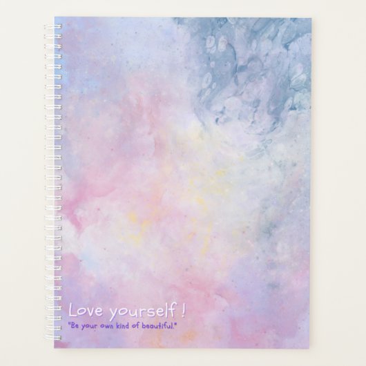 可愛いレインボーガーリーカラープランナー プランナー手帳 (正面)