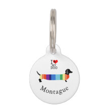 可愛いレインボーダックスシャンドモノグラム愛犬