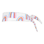 可愛いレインボーパターンタイヘッドバンド タイヘッドバンド (回転90)