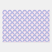 可愛いレインボーパターンラッピング紙シート ラッピングペーパーシート (正面3)