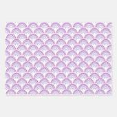 可愛いレインボーパターンラッピング紙シート ラッピングペーパーシート (正面2)