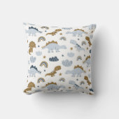 可愛いレインボー恐竜の模様 クッション (正面)