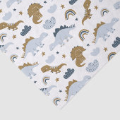 可愛いレインボー恐竜の模様 薄葉紙 (詳細)