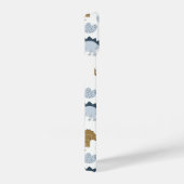 可愛いレインボー恐竜の模様 iPhoneケース (右側面)