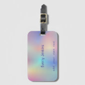 可愛いレインボー数々のグラディエント ラゲッジタグ (正面縦)