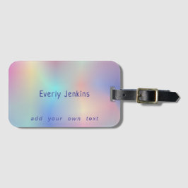 可愛いレインボー数々のグラディエント ラゲッジタグ