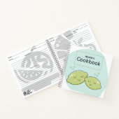 可愛いレシピ書の本(ライム) ノートブック (内部)