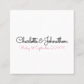 可愛いレズビアンのテディベアの日付を保存 コーリングカード (裏面)