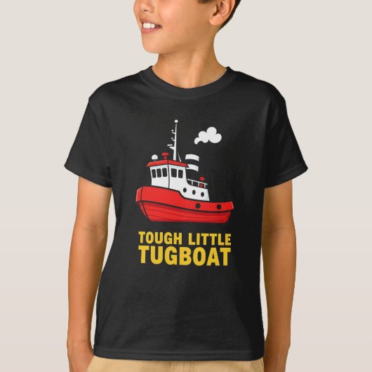 可愛いレッド「タフ・リトル・タグボート」 Tシャツ (正面)