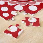 可愛いレディバグの葉 – 女の子レッドブラック ジグソーパズル (側面)