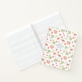 可愛いレディバグ |履歴パーソナライズされた帳 ノートブック (内部)