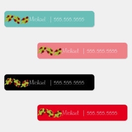 可愛いレディーバグ学級給食名番号 ラベル