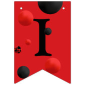 可愛いレディーバグ – 誕生日 – 赤ちゃんシャワー – テーマパーティー バンティングフラッグ (第3の旗)