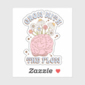 可愛いレトロがフロービニールのシールで成長 シール (シート)