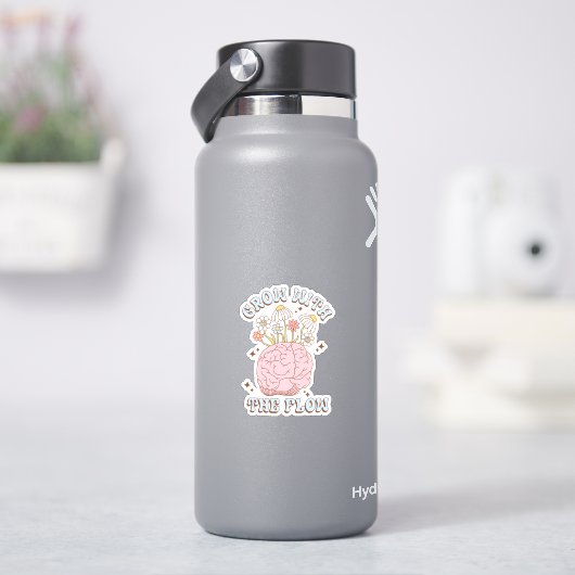 可愛いレトロがフロービニールのシールで成長 シール (HydroFlask)