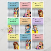 可愛いレトロこの本はラベル (正面)