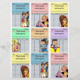 可愛いレトロこの本はラベル