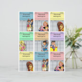 可愛いレトロこの本はラベル (スタンド正面)