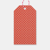 可愛いレトロつるクリスマスツリー ギフトタグ (裏面)