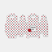 可愛いレトロなレディバグパターン フェイバーボックス (折り畳みなし)