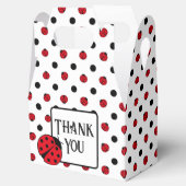 可愛いレトロなレディバグパターン フェイバーボックス (オープン)