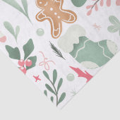 可愛いレトロクリスマスアイテムイラストレーションパターン 薄葉紙 (詳細)