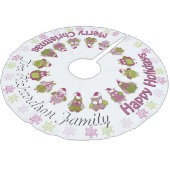 可愛いレトロサンタフールズお名前はこちらツリースカート ブラッシュドポリエステルツリースカート (アングル)