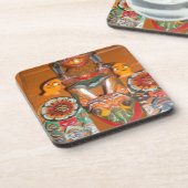 可愛いレトロハロウィーンバッシュハクナマタタパーティープレゼント コースター (左側)