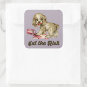 可愛いレトロパピー食べ-ザ・リッチ スクエアシール (バッグ)