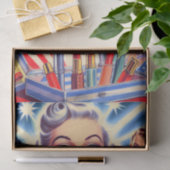 可愛いレトロメイクアップ 薄葉紙 (ギフト)