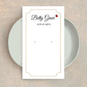 可愛いレトロヴィンテージイヤリング表示カード