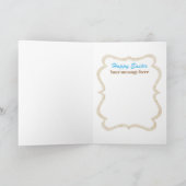 可愛いレトロヴィンテージイースターエンジェル追加メッセージ カード (内部)