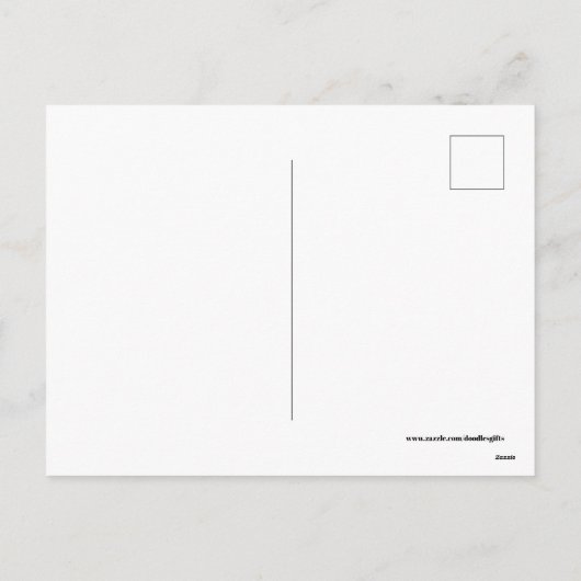 可愛いレトロヴィンテージファミリー任意の目的はがき シーズンポストカード (裏面)