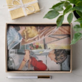 可愛いレトロヴィンテージ切り離ベーキング 薄葉紙 (ギフト)