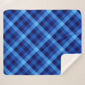 可愛いレトロ海ブループライド中シェルパブランケット シェルパブランケット (正面(横))