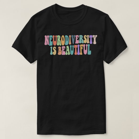 可愛いレトロ自閉症意識神経多様性はボー Tシャツ (デザイン正面)