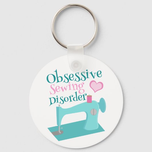 可愛いレトロ裁縫機船乗り キーホルダー (正面)