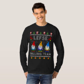 可愛いレフセ転がのチームノルウェー格言醜いクリスマス Tシャツ (正面フル)