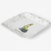 可愛いレプレシャン聖パトリックの日パーソナライズされた ペーパープレート (傾斜あり)